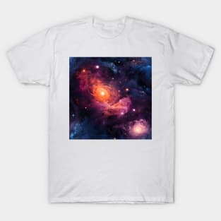 Van Gogh Starry Night Outer Space Pattern 23 T-Shirt